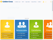 Tablet Screenshot of goldencross.com.br